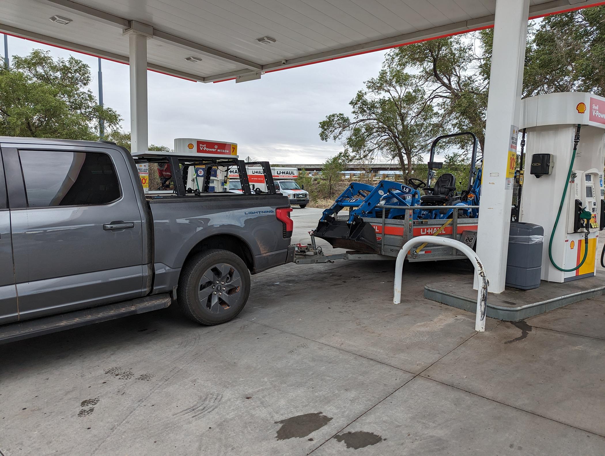 Ford F-150 Lightning Adventures of our 2023 Carbonized Gray Metallic Lariat Lightning ER — Now 2024 Silverado RST 1000010379