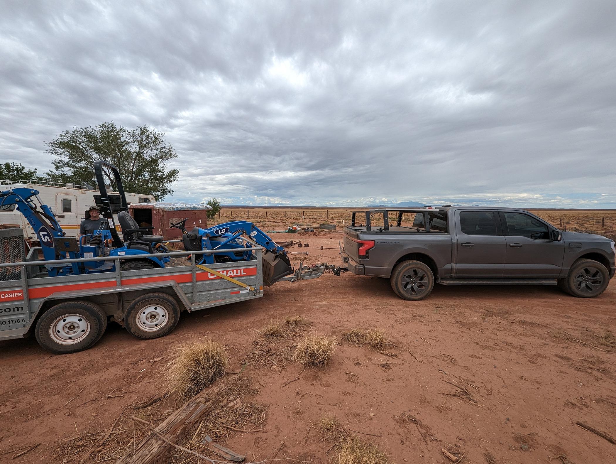 Ford F-150 Lightning Adventures of our 2023 Carbonized Gray Metallic Lariat Lightning ER — Now 2024 Silverado RST 1000010381